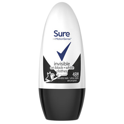 Sure Women Crystal Invisible Black & White Roll-on Anti-perspirant Deodorant