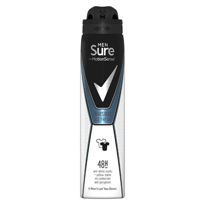 Sure Men Invisible Ice Aerosol Anti-perspirant Deodorant