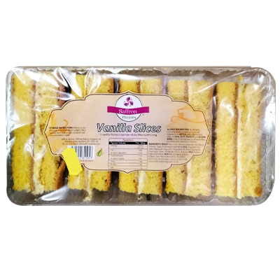 Saffron Vanilla Slices