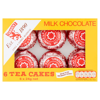 Tunnocks Milk Chocolate Tea Cakes 6 Pack