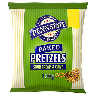 Penn State Baked Pretzels Sour Cream & Chive Flavour