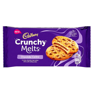 Cadbury Crunchy Melts Chocolate Centre Chocolate Chip Cookies