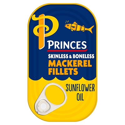 Princes Mackerel Fillets in Sunflower Oil