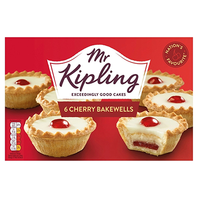 Mr Kipling Cake Cherry Bakewells 6 Pack