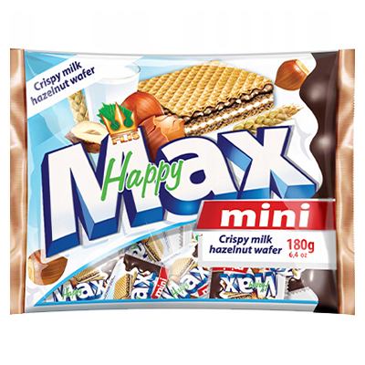 Happy Max Mini Crispy Milk Hazelnut Wafer