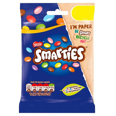 Smarties Milk Chocolate Sweets Sharing Bag