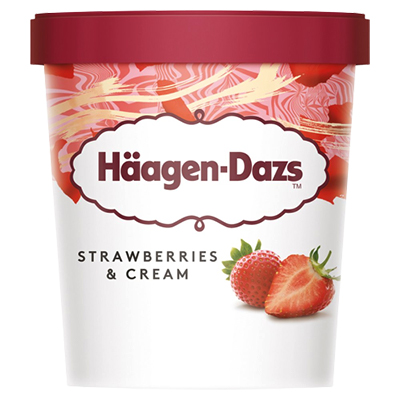 Haagen-dazs Strawberries & Cream Ice Cream