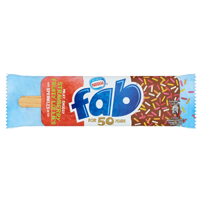 Nestle Fab Strawberry Ice Lolly