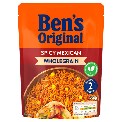 Uncle Bens Brown Wholegrain Spicy Mexican Microwave Rice