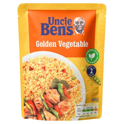 Uncle Bens Express Golden Vegetable Rice