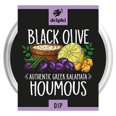 Delphi Black Olive Houmous Dip