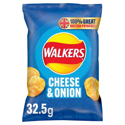 Walkers Cheese & Onion Crisps