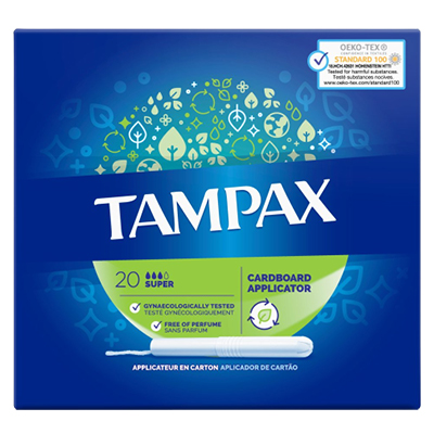 Tampax Super Tampons Applicator 20pk