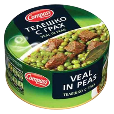 Compass Veal In Peas