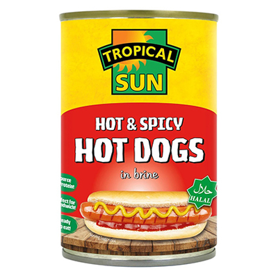 Tropical Sun Hot Spicy Hot Dogs Halal