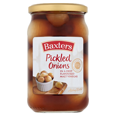 Baxters Pickled Onions In A Deep Flavoured Malt Vinegar