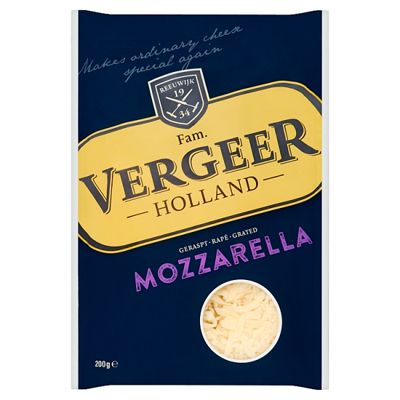 Vergeer Holland Grated Mozzarella