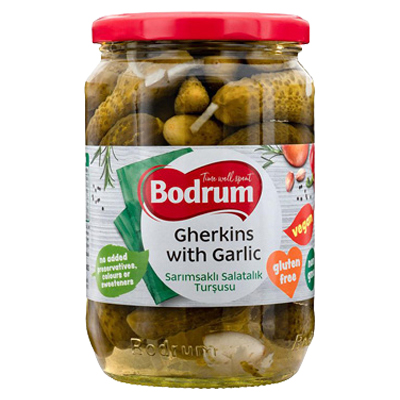 Bodrum Gherkins With Garlic