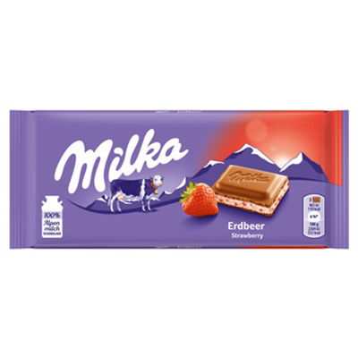 Milka Strawberry Yogurt Chocolate Bar