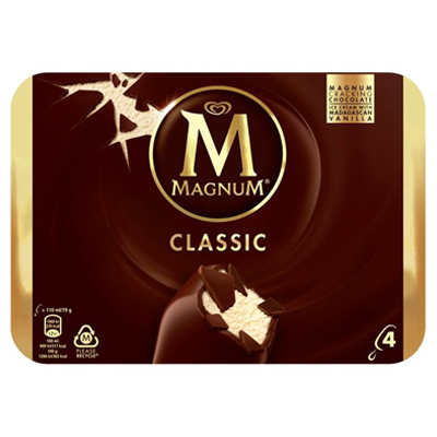 Magnum Classic Ice Cream 4 Pack