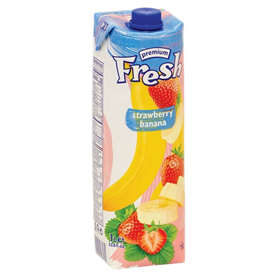 Premium Fresh Strawberry Banana Juice