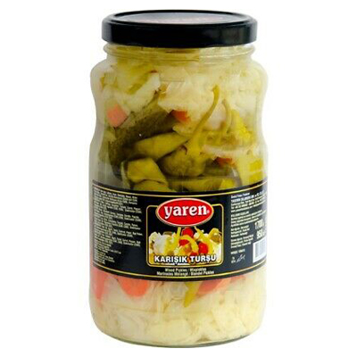 Turkish Yaren Pickled Mixed Vegetable Karisik Tursu