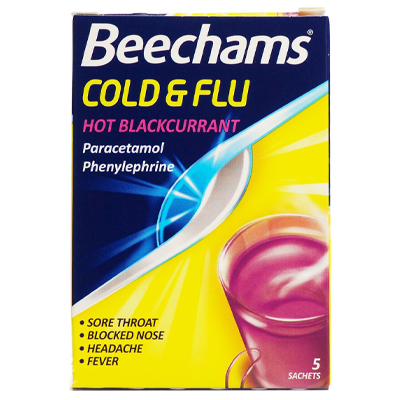 Beechams Cold & Flu Hot Blackcurrant