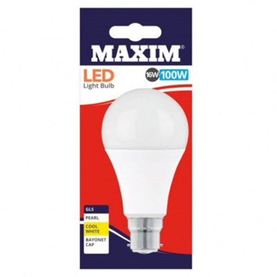 Maxim Led Gls 16W - 100W Bc Cool White