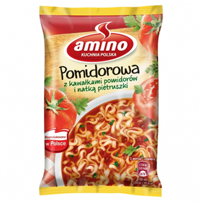 Amino Instant Noodleas With Tomato Parsley