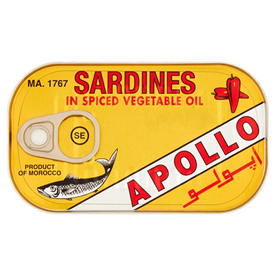 Apollo Sardines in Spiced Vegetable Oil