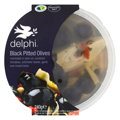 Delphi Black Pitted Olives