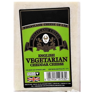 Wheatland Cheese English Vegetarian Cheddar Cheese