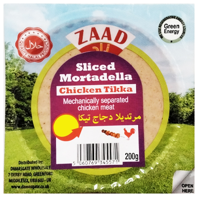 Zaad Sliced Mortadella Chicken Tikka