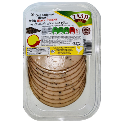 Zaad Sliced Chicken Breast With Black Pepper