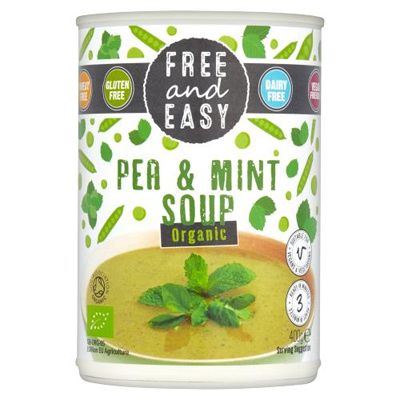 Free and Easy Organic Pea & Mint Soup