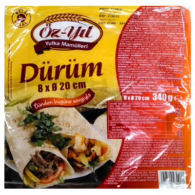 Oz-Yu Durum Tortilla Wraps