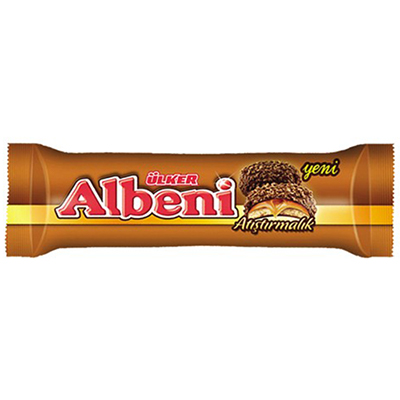 Albeni Chocolate Coated Biscuit with Caramel