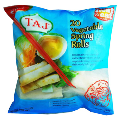 Taj 20 Vegetable Spring Rolls