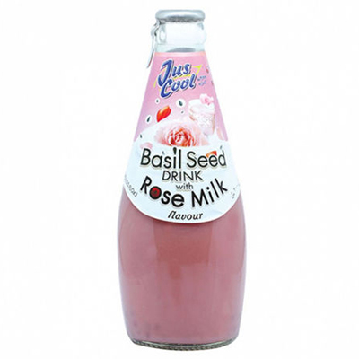 Jus Cool Basil Seed Drink Rose Milk