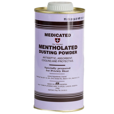 Medicated Mentholated Dusting Powder