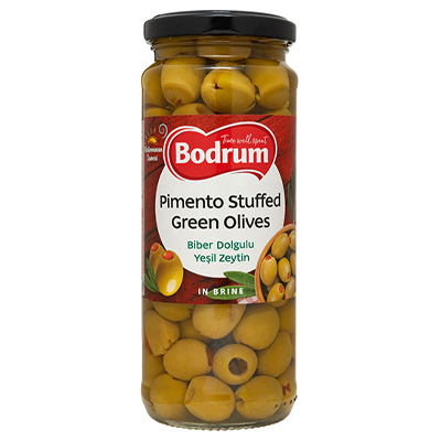 Bodrum Green Olives Stuffed with Pepper Paste