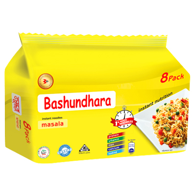 Bashundhara Masala Instant Noodles 8 Pack