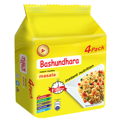 Bashundhara Masala Instant Noodles (4 Pack)