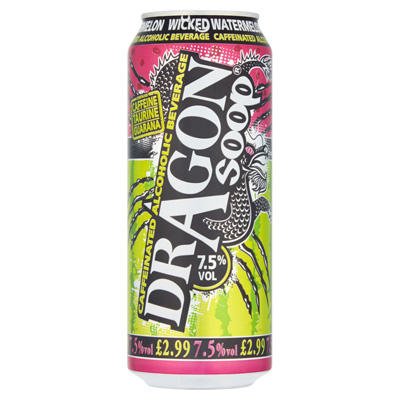 Dragon Soop Wicked Watermelon Caffeinated Alcohol Beverage