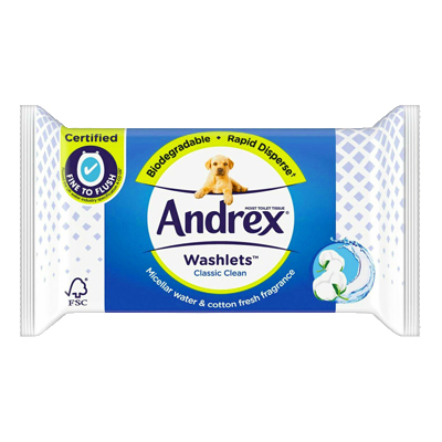 Andrex Washlets Classic Clean Wipes