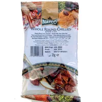 Natco Whole Round Chillies Stem Cut