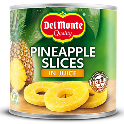 Del monte pineapple slices in juice