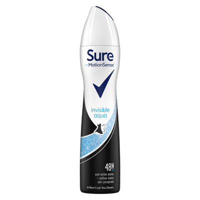 Sure Women Crystal Invisible Aqua Aerosol Anti-perspirant Deodorant