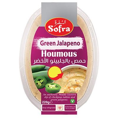 Sofra Houmous with Green Jalapeno