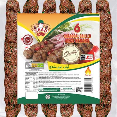 Zaad Charcoal Grilled Meat 6 Kebabs